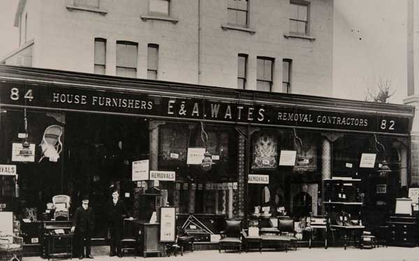 E & A Wates shop, 1910
