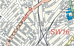 Map detail of: E & A Wates, Interior Specialists, 82-84 Mitcham Lane, Streatham, London SW16 6NR.